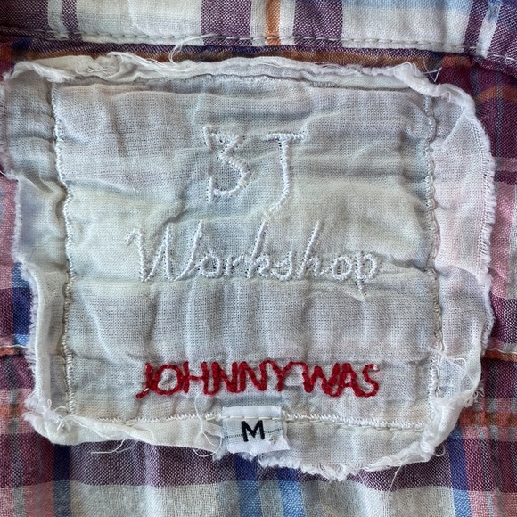 JOHNNY WAS 3J Workshop BRANDY CHIFFON FLOUNCE EMBROIDERED SHIRT W GAUZY HEM $268 - Picture 4 of 14